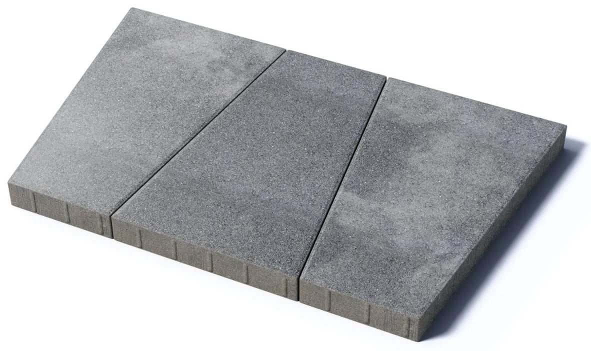 Тротуарная плитка Рутрум, 80 мм, Шунгит