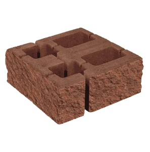 Заборный блок колотый, для колонн, 380*260*140мм;380*120*140мм, клинкер