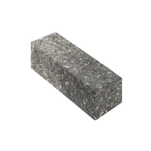 Облицовочный угловой вибропрессованый кирпич, полный прокрас, Антрацит