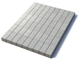 Тротуарная плитка Прямоугольник 200х100х80 мм, белый