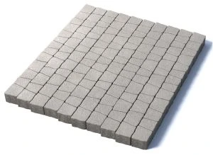 Тротуарная плитка Абрис, гранит, белый