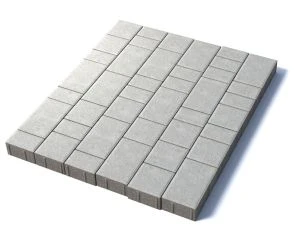 Тротуарная плитка Старый город, 80 мм, белый