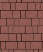 Тротуарная плитка Старый город, 40 мм, красный