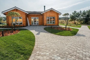 Тротуарная плитка Классико, цвет - гранит н/м листопад хаски