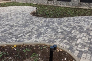 Купить бордюры БРШ.50.20.8 гладкий серый от производителя - «Поревит»