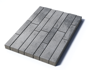 Тротуарная плитка Табула, 80 мм, Антрацит