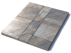 Тротуарная плитка Петра, 60 мм, Базальт