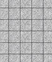 Тротуарная плитка Квадрат 200х200х60 мм, мрамор, белый с черным