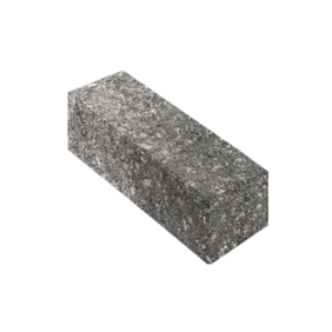 Облицовочный угловой вибропрессованый кирпич, полный прокрас, Антрацит