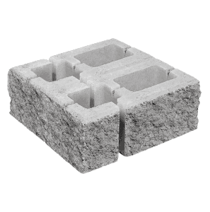 Заборный блок колотый, для колонн, 380*260*140мм;380*120*140мм, серый