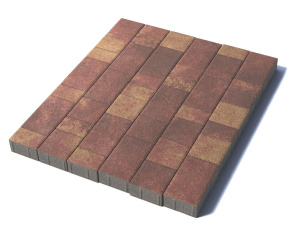 Тротуарная плитка Старый город, 80 мм, гранит, Осень