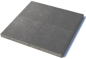 Тротуарная плитка Квадрат 500х500х60 мм, гранит, серый