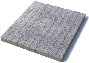 Тротуарная плитка Квадрат 100х100х80 мм, гранит, белый